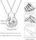 wholesale 925 Sterling Silver Yin Yang Cats Pendant Necklace Jewelry Set-0-5