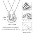 wholesale 925 Sterling Silver Yin Yang Cats Pendant Necklace Jewelry Set-0-5