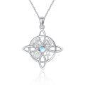 wholesale 925 Sterling Silver Moissanite Witches Knot Necklace Witch Jewelry for Women-0-56