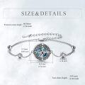 wholesale 925 Sterling Silver Crystal Compass Urn Bracelet for Women-0-2