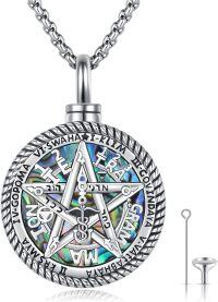 wholesale Sterling Silver Tetragrammaton Pentagram Pendant Amulet Necklace-D-Tetragrammaton