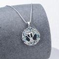 wholesale Sterling Silver Crystal Tree of Life Necklace Celtic Knot Jewelry for Women-0-27