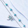 wholesale 925 Sterling Silver Turquoise Dragonfly Anklet-0-2