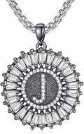 wholesale 925 Sterling Silver CZ Initial J Pendant Chain Necklaces for Men & Women-0-0