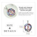 wholesale 925 Sterling Silver Mother And Daughter Hug Crystal Pendant Necklace For Women-0-4