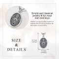 wholesale 925 Sterling Silver Octopus Pendant Necklace Vintage Celtic Knot Oxidized Finish Box Chain-0-4