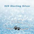 wholesale 925 Sterling Silver Pet Paw Charm Bracelet Wholesale With Clear Crystal Accents-0-4