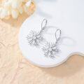 wholesale Flower Earrings For Women 925 Sterling Silver Lotus/cherry Blossoms/sunflower/snowflake/daisy/rose Earrings Floral Jewelry Christmas Gifts For Women -0-3