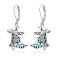 wholesale 925 Sterling Silver Cowboy Boot Earrings-0-0