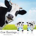 wholesale 925 Sterling Silver Cow Moonstone Heart Daisy Stud Earrings for Women Gift-0-2
