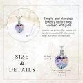 wholesale 925 Sterling Silver Heart Crystal Rose Urn Pendant Keepsake Jewelry with Funnel and Fill Kit-0-5