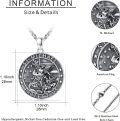wholesale 925 Sterling Silver St Michael Archangel Pendant Necklace  for Men Women Catholic Gifts Protection Jewelry 45cm Chain Length-0-1