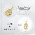 wholesale Sterling Silver Yellow Gold Plated Gemstone Tree of Life Pendant Necklace-0-27