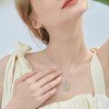 wholesale 925 Sterling Silver Heart Pendant Necklace Wholesale Gold Plated-0-173