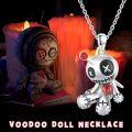 wholesale 925 Sterling Silver Voodoo Dolls Necklace Gothic Pendant Jewelry for Women Easter Mother's Day Gift-0-5