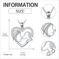 wholesale 925 Sterling Silver Mother and Child Heart Pendant Necklace - Mommy & Me s for Women-0-3