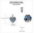 wholesale 925 Sterling Silver Heart Shaped Tree of Life with Owl Cremation Pendant Necklace for Ashes Keepsake Jewelry-0-4