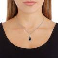 wholesale 925 Sterling Silver Cremation Urn Pendant Necklace Celtic Knot Blue Opal Teardrop Platinum Plated-0-27