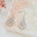 wholesale 925 Sterling Silver Teardrop Celtic Knot Drop Earrings - Irish s for Women-0-2