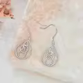 wholesale 925 Sterling Silver Teardrop Celtic Knot Drop Earrings Wholesale - Irish s for Women-0-2