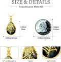 wholesale Gold 925 Sterling Silver Black Spider Web Pendant Necklace for Women - Gothic Halloween s-0-5