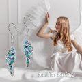 wholesale 925 Sterling Silver Abalone Shell Angel Wing Dangle Drop Earrings for Women-0-4