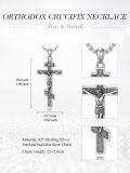 wholesale 925 Sterling Silver Crucifix Cross Religious Medal Pendant Catholic Protection s for Men & Women-0-1