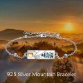 wholesale 925 Sterling Silver Pine Tree Leaf Charm Bracelet for Women Gifts for Skiing Hiking Nature Enthusiasts-0-4