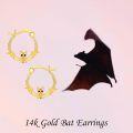 wholesale 14K Gold Bat Huggie Hoop Earrings - Adorable Gifts for Her-0-4