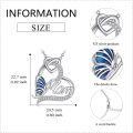 wholesale 925 Sterling Silver Butterfly Heart Mom Pendant Necklaces Gifts for Women Girls-0-4