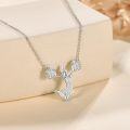 wholesale 925 Sterling Silver Cheerleader Sports Pendant Necklace for Girls and Women-0-1