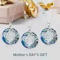 TOUPOP Sterling Silver & Zircon Tree Of Life Necklace - 21st Birthday Gifts-0-1