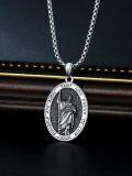 wholesale 925 Sterling Silver St John Pendant Necklace Religious s for Men & Women-0-2