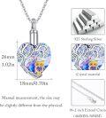 wholesale 925 Sterling Silver Blue Crystal Owl Heart Tree of Life Cremation Jewelry with Funnel-0-4
