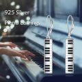 wholesale 925 Sterling Silver Piano Keyboard Earrings Sport and Music Lover s for Women Men-0-4