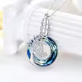 TOUPOP Sterling Silver Tree Of Life Butterfly Cremation Urn Necklace-0-2