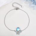 wholesale 925 Sterling Silver Octopus Charm Bracelet With Blue Crystal Details-0-3