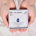 wholesale TOUPOP Simple Birthstone Necklaces For Women Sterling Silver Choker Pendant Necklace Jewelry Birthday Anniversary Mothers Day Christmas Gifts For Her Wife Girlfriend Mom -0-4