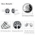 wholesale 925 Sterling Silver Tree Of Life Stud Earrings-0-4