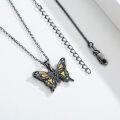 wholesale 925 Sterling Silver Opal Butterfly Pendant Necklace for Women Gifts for Her Valentines Day Jewelry-0-1