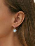 wholesale 925 Sterling Silver Blue Moonstone Bohemian Drop Earrings for Women-0-3