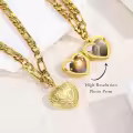 wholesale Gold 925 Sterling Silver Heart Photo Locket Charm Bracelet Wholesale for Women-0-3