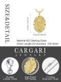 wholesale 925 Sterling Silver Saint Michael Archangel Oval Prayer Medal Pendant Necklace-0-1