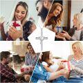 wholesale 925 Sterling Silver Cross with Mustard Seed and Cubic Zirconia Heart Pendant Necklace for Women Christian s-0-6