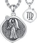 wholesale Sterling Silver Zodiac Constellation Necklace Astrology Pendant-0-5