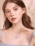 TOUPOP Sterling Silver Sister Pendant Necklace, Best Friends Jewelry Gift-0-1