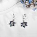 wholesale 925 Sterling Silver Star Of David Earring-0-3