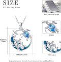 wholesale 925 Sterling Silver Turtle Starfish Pendant Necklace Ocean Wave Beach s for Women Girls-0-2