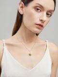 TOUPOP 14K Gold Turquoise Sea Turtle Pendant Necklace-0-2