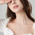 wholesale 925 Sterling Silver Opal Star Pendant Necklace for Women Girls -0-2